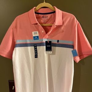 izod short sleeve polo sport flex